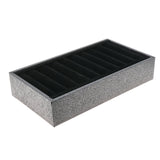 Black Leatherette 9-Slot Bangle Display Tray
