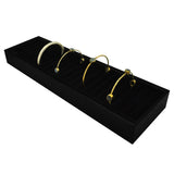 Black Velvet 21 Slot Bangle Display Tray