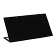 Black Velvet Jewelry Earring / Pendant Display Stand, Holds 3 Pairs