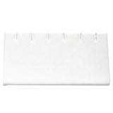 White Leatherette Jewelry Earring / Pendant Display Stand, Holds 3 Pairs