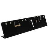 Long Black Velvet Jewelry Earring / Pendant Display Stand, Holds 6 Pairs