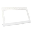 White Leatherette Jewelry Earring Display, Holds 6 Pairs