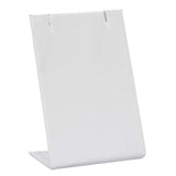 White Leatherette Jewelry Earring / Pendant Display 