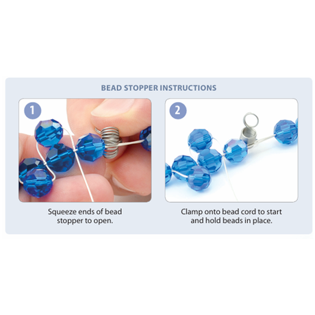Bead Stoppers – Combo Pack | 4 Small + 4 Large (8 Pieces)