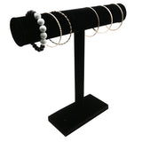Black Velvet Jewelry T-Bar Display Stand, 12" Tall