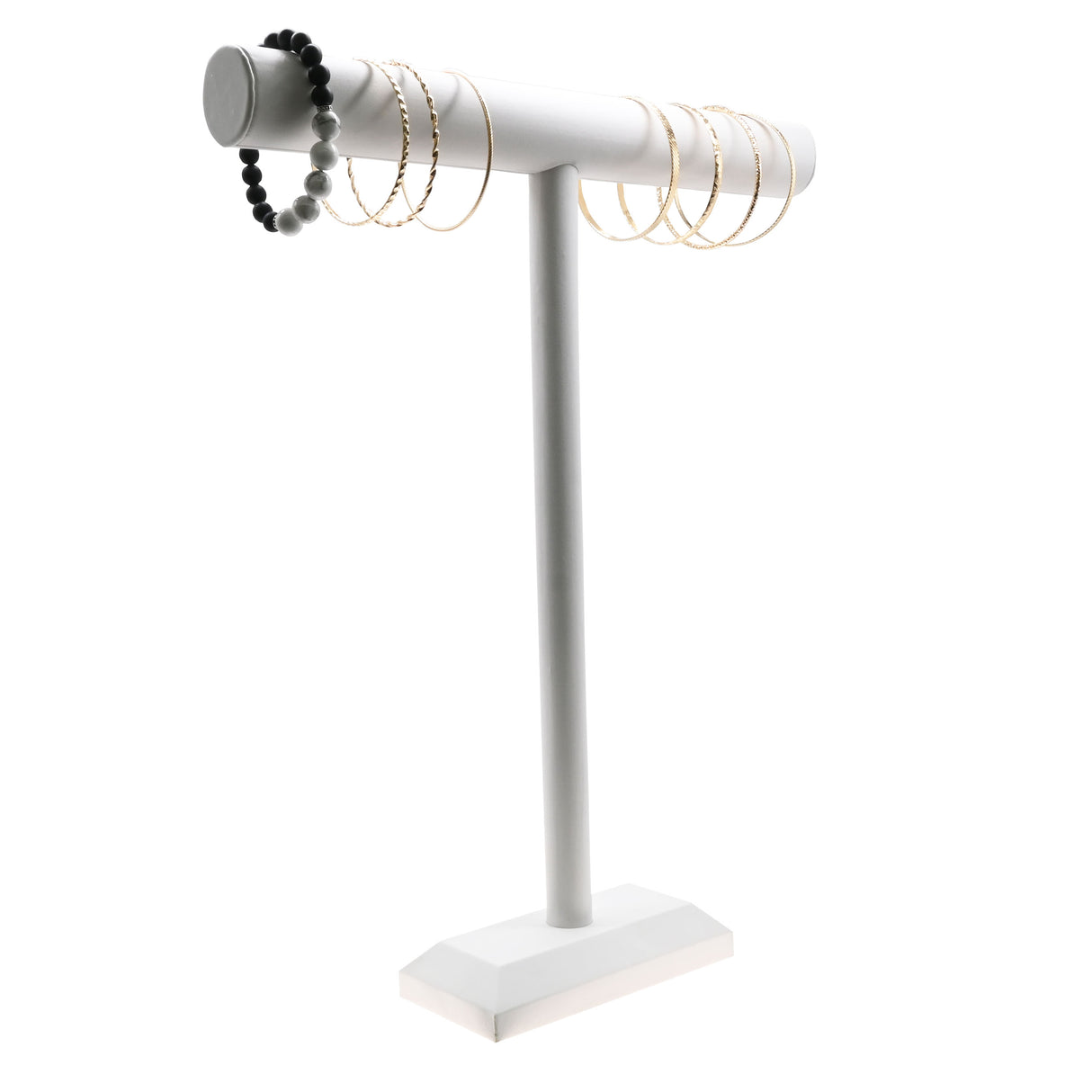 Leatherette Jewelry T Bar Display Stand, 18" Tall