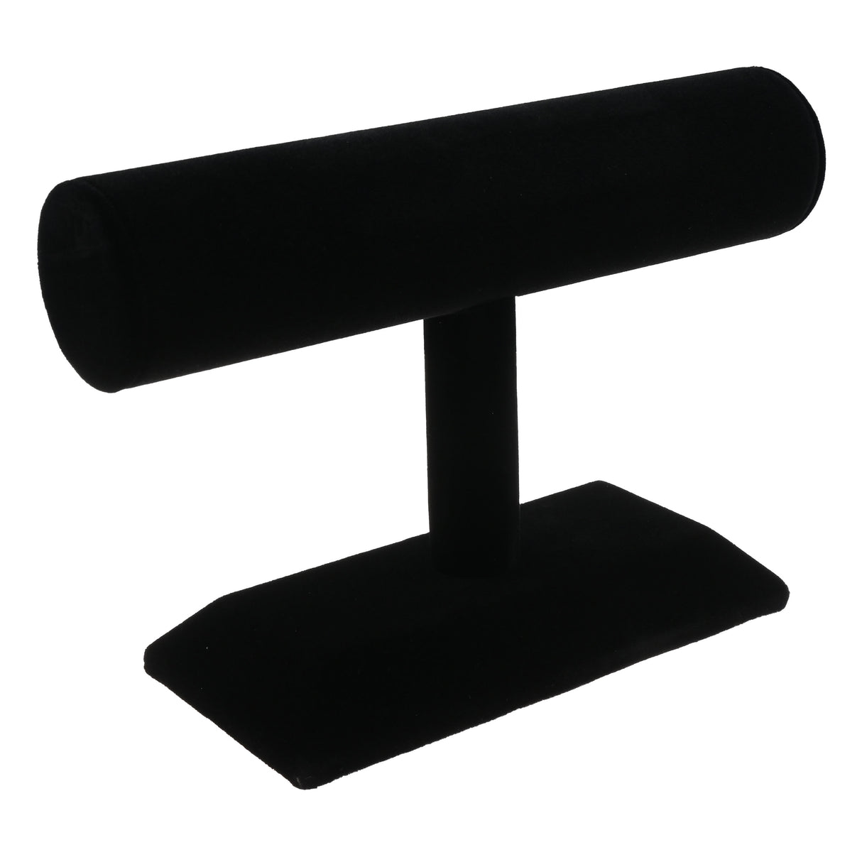 Black Velvet Jewelry T-Bar Display - 7.5" Wide × 5" Tall