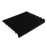 Black Velvet Tufted Half Size Jewelry Ring Insert Tray Liner