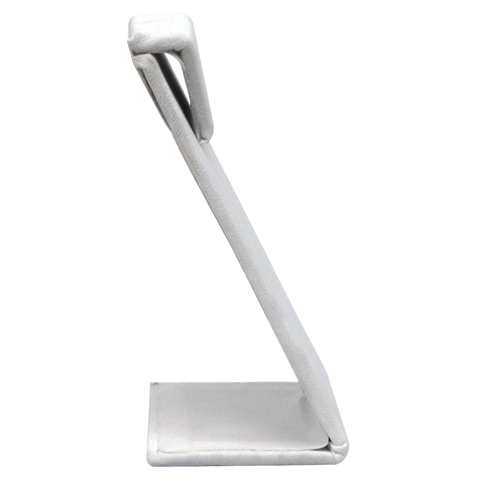 White Leatherette Jewelry Earring Display Stand