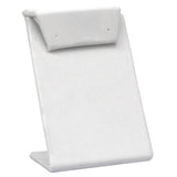 White Leatherette Jewelry Earring Display Stand