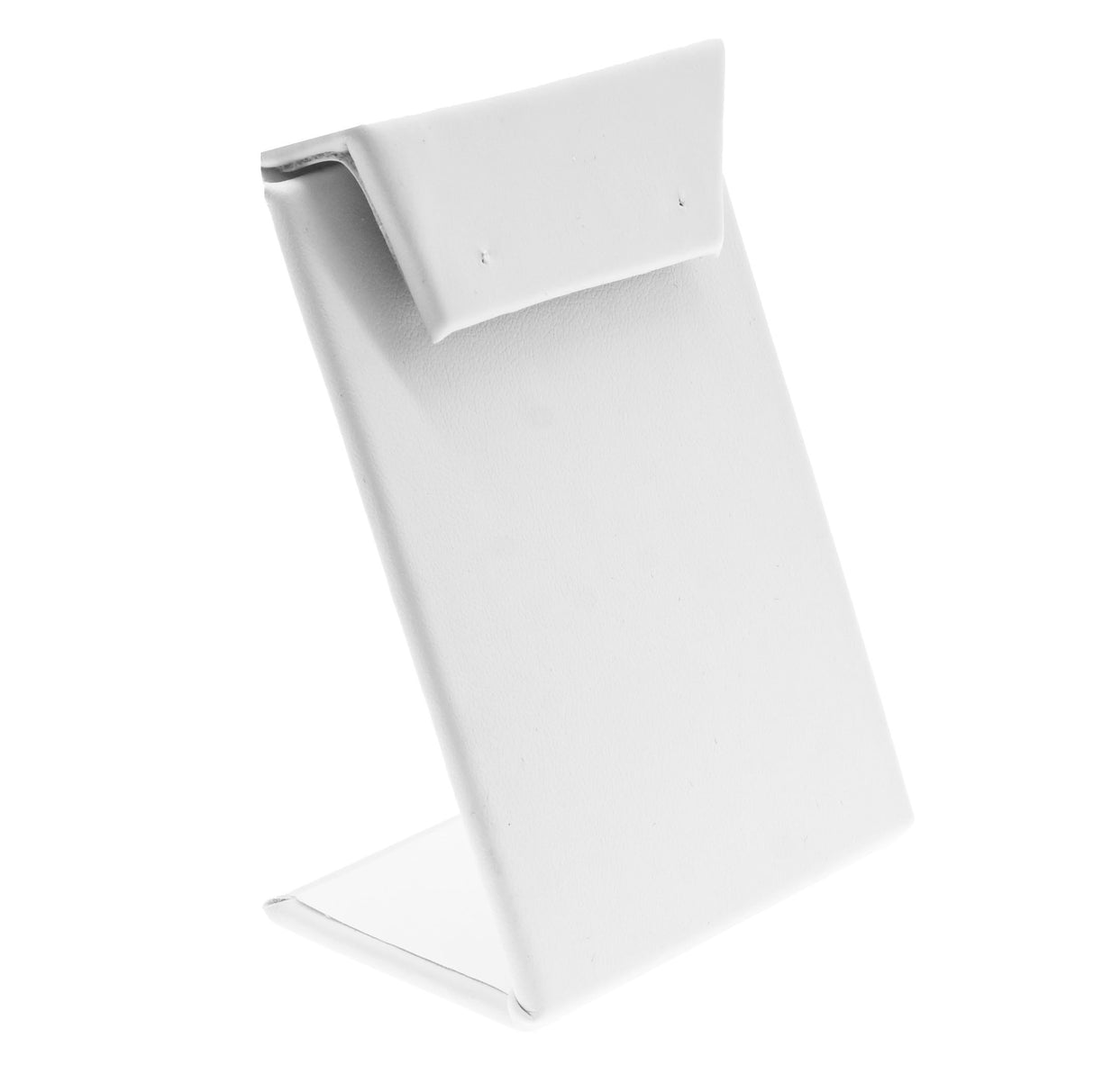 White Leatherette Jewelry Earring Display Stand