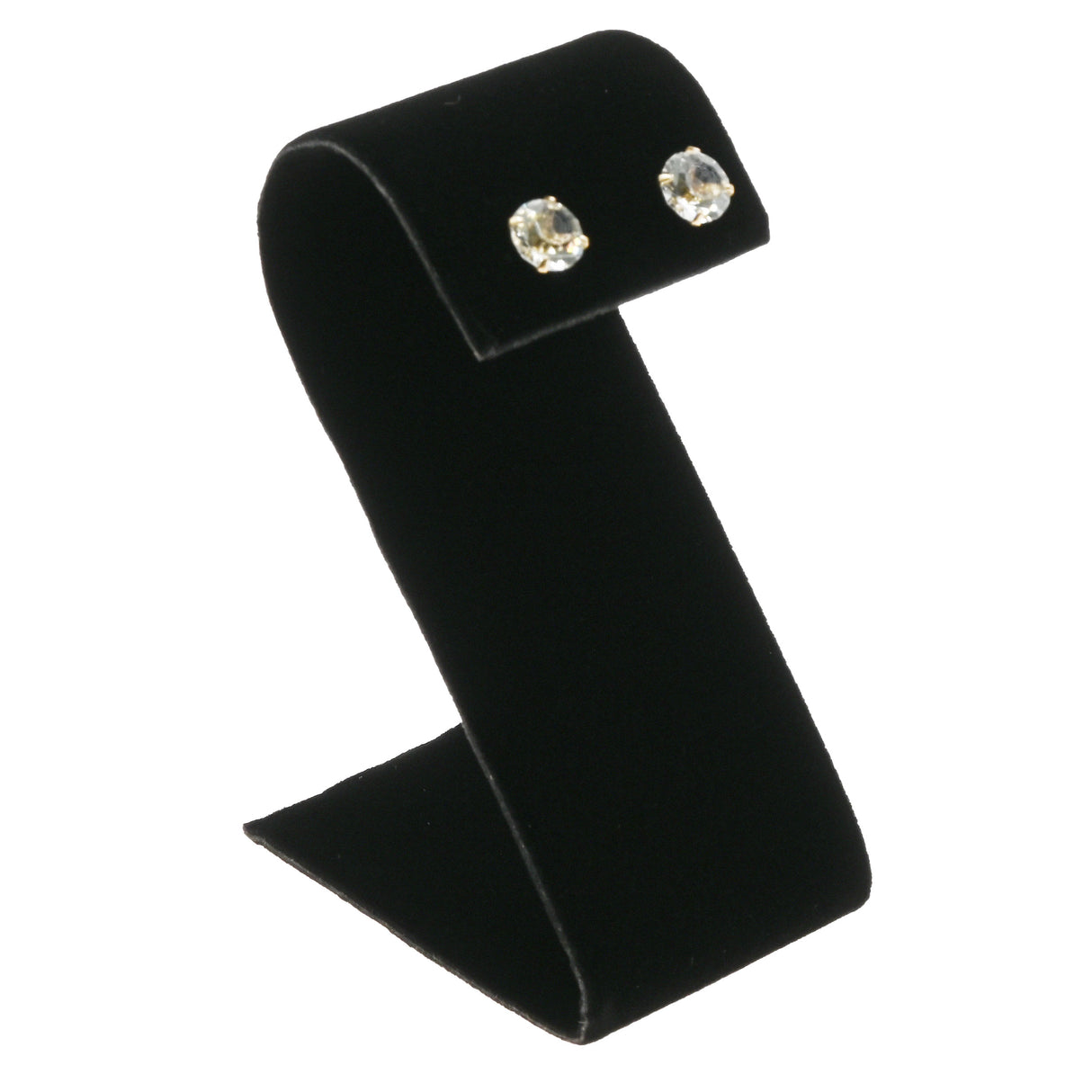 Curved Black Jewelry Earring Display Stand, 3-1/4" Tall