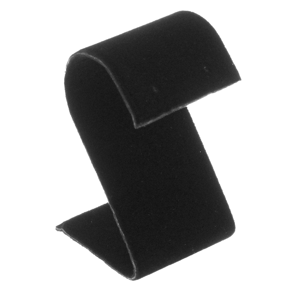 Curved Black Velvet Jewelry Earring Display Stand, 2-1/4" Tall