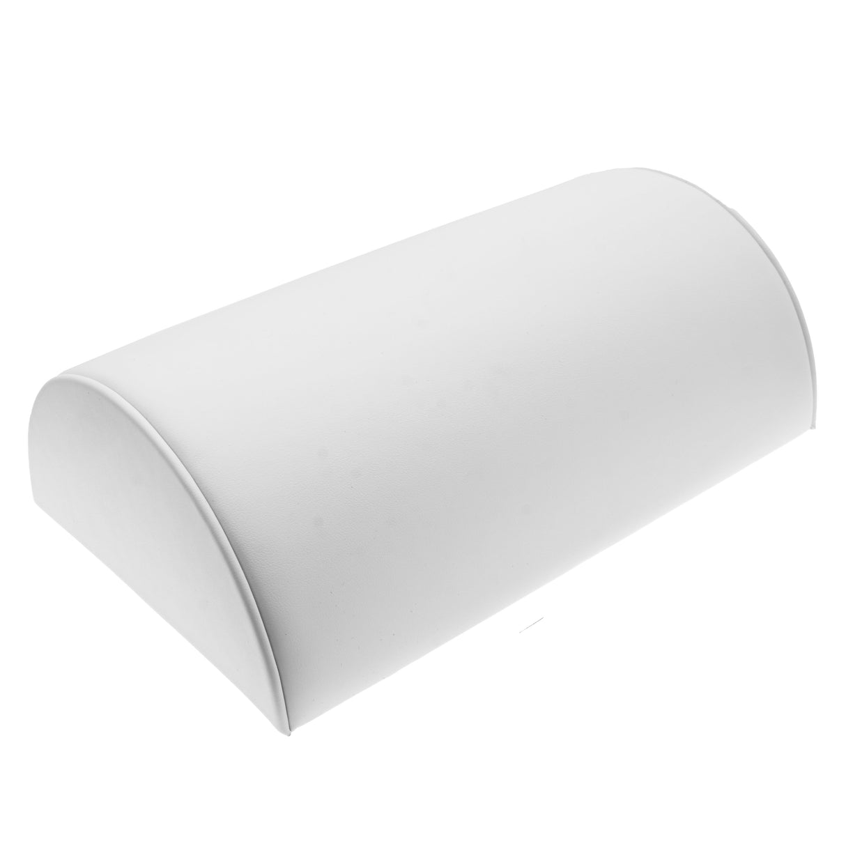 White Leatherette Half Moon Jewelry Bracelet Display