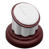 Red Rosewood Jewelry Ring Display Stand, 2" Tall