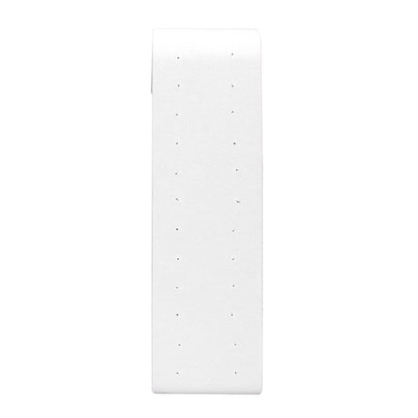 White Leatherette Jewelry Earring Stand, Holds 12 Pairs