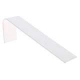 Jewelry Earring Display Ramp, White Leatherette, Holds 5 Pairs