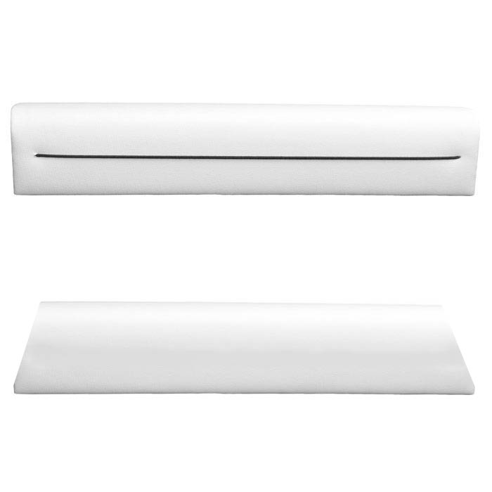 Large White Leatherette Jewelry Bracelet / Watch Display Ramp