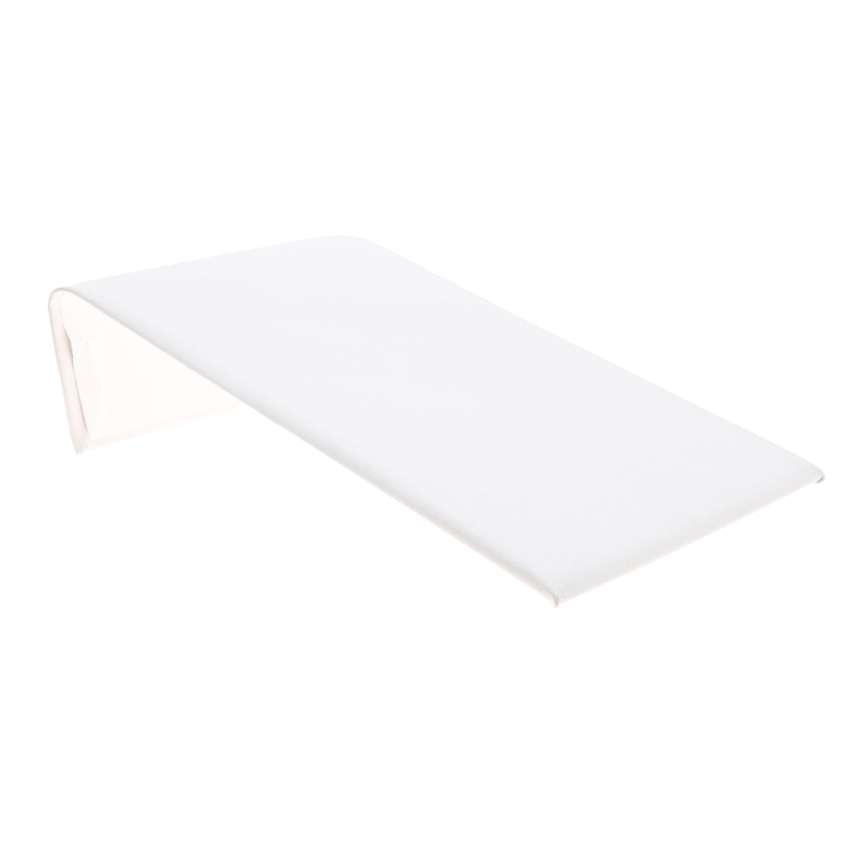 Medium White Leatherette Jewelry Bracelet / Watch Display Ramp