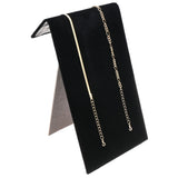 Black Velvet Standing Jewelry Bracelet Display Ramp