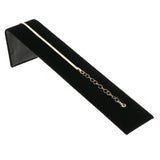 Black Velvet Bracelet / Watch Display Ramp - 8" Long