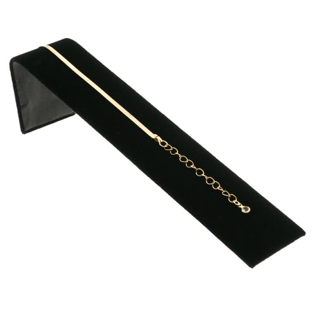 Black Velvet Bracelet / Watch Display Ramp - 8" Long