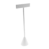 White Leatherette Jewelry Earring T Stand, 5-3/4" Tall
