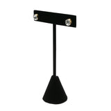 Black Velvet Earring T-Stand Display - 4.75" Tall