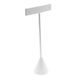 White Leatherette Jewelry Earring T Stand, 4-3/4" Tall