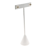 White Leatherette Jewelry Earring T Stand, 4-3/4" Tall