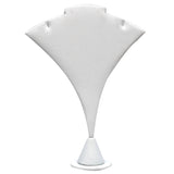 White Leatherette Jewelry Earring or Necklace Display Stand