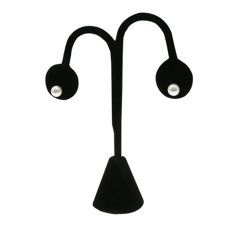 Black Velvet Earring Tree Display Stand, 4-3/4" Tall