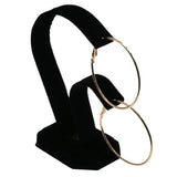 Black Velvet Two Tier Earring Display Stand - Holds 1 Pair