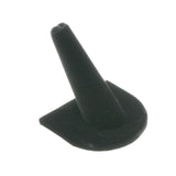 Black Velvet Jewelry Ring Display, 2" Tall