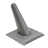 Steel Grey Leatherette Single Ring Finger Display