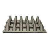 Steel Grey Leatherette 3 Tier 18 Finger Jewelry Ring Display Stand