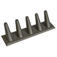 Steel Grey Leatherette 5 Finger Jewelry Ring Display Stand