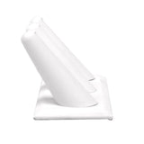 3 Finger White Leatherette Jewelry Ring Display Stand