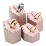 Champagne Pink 4 Piece Ring Riser Display Set