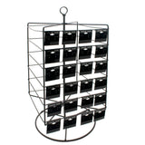 Black Metal Rotating Earring Card Display Holder, 19-1/2" Tall