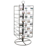 Black Metal Rotating Earring Card Display Holder Stand, 28-1/4" Tall