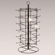 Black Metal Jewelry Earring Card Holder Stand, 28-1/4" Tall