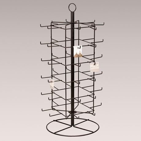 Black Metal Jewelry Earring Card Holder Stand, 28-1/4" Tall