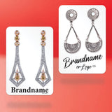 Matte White Earring Card 2-3/4" x 4"