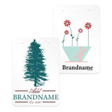 Matte White Earring Card 2-3/4" x 4"
