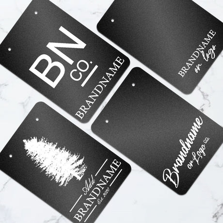 Shimmer Black Earring Card 2-3/4" x 4"