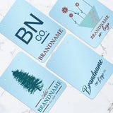 Shimmer Blue Earring Card 2-3/4" x 4"