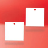 Matte White Custom Hang Tag Square - 2" x 2" (96 pcs)