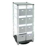 Rotating Jewelry Earring Card Display Holder, Holds 32 Cards