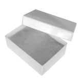 Premium White Chrome Cotton Filled Jewelry Gift Boxes #32